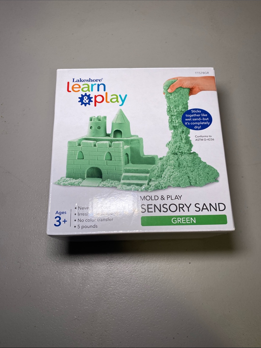 Lakeshore Learn & Play Green Mold & Play Sensory Sand